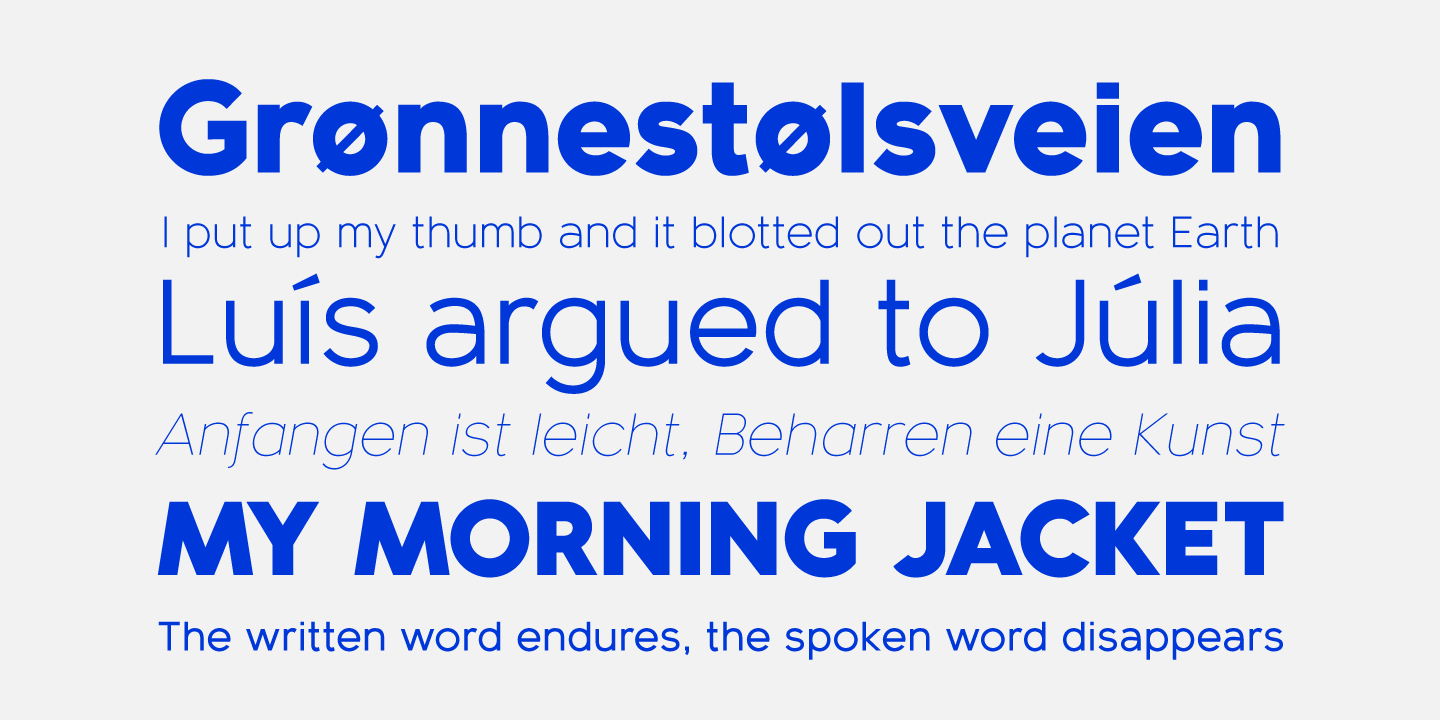 Bambino New Light Font preview