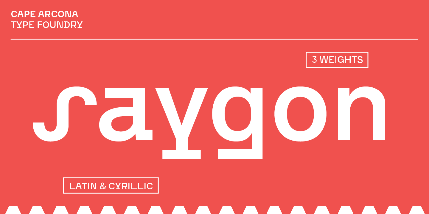 CA Saygon Font preview