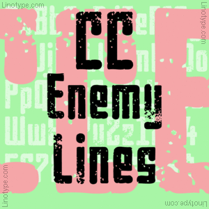 Enemy Lines Font preview