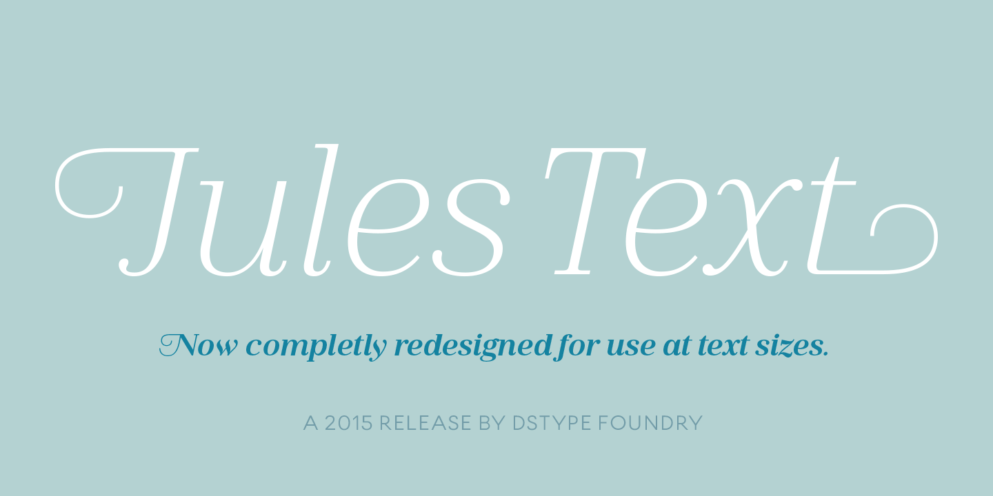 Jules Text Font preview