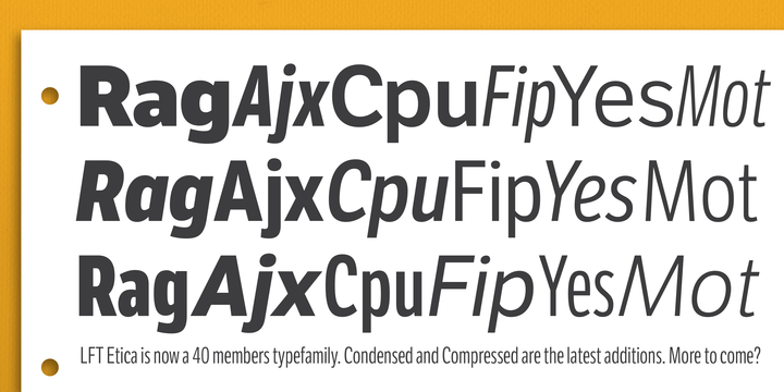 LFT Etica  Extra Bold Italic Font preview