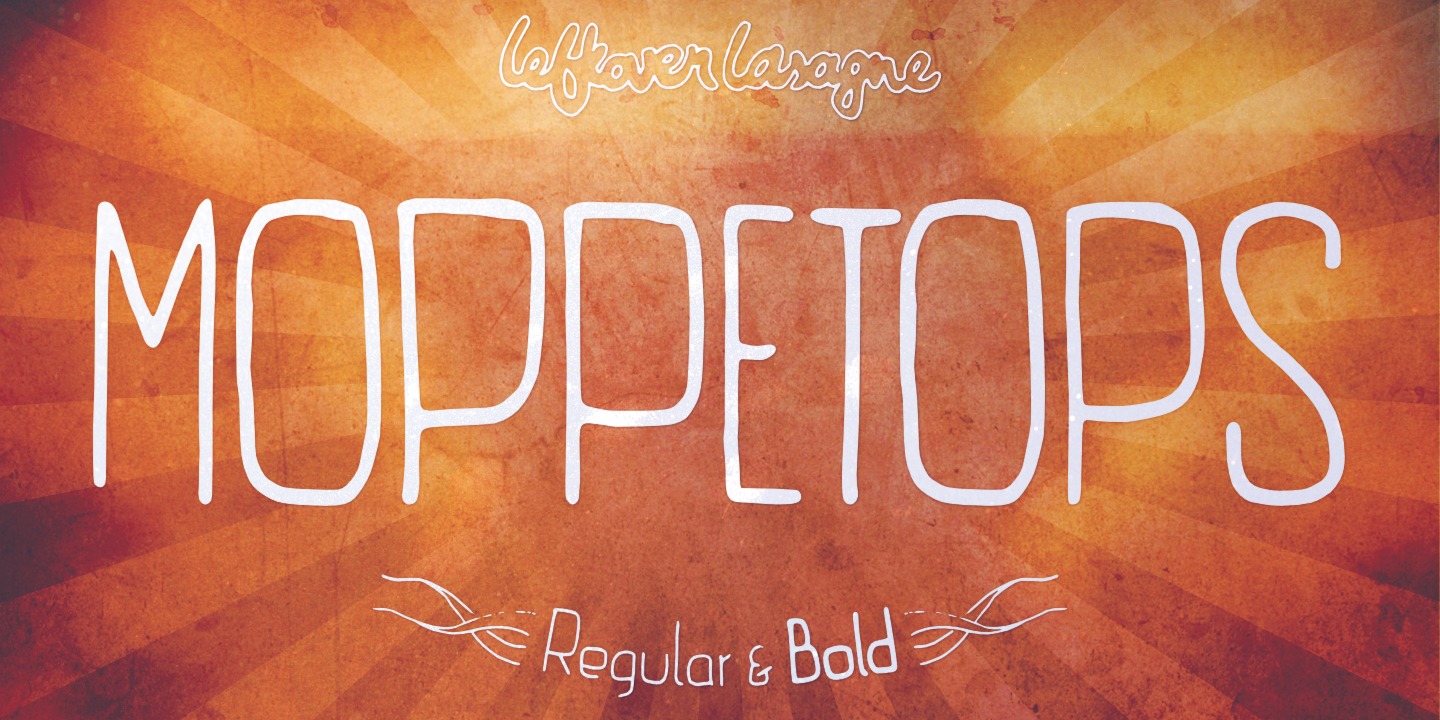 Moppetops LL Font preview