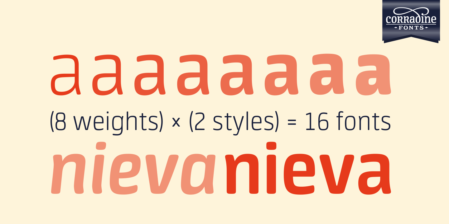 Neuron Extra Bold Italic Font preview
