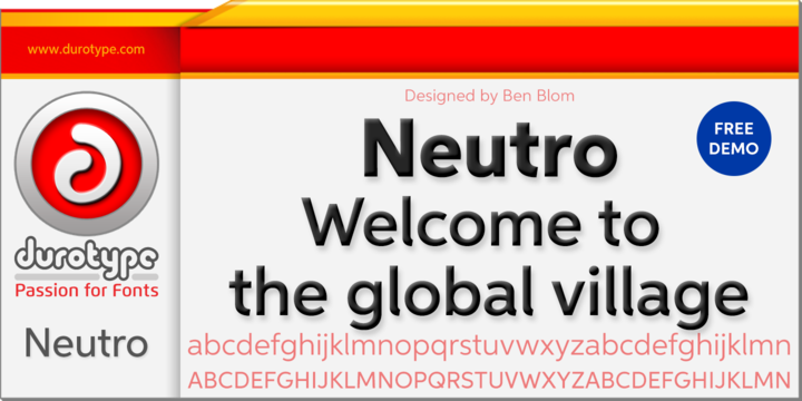 Neutro Font preview