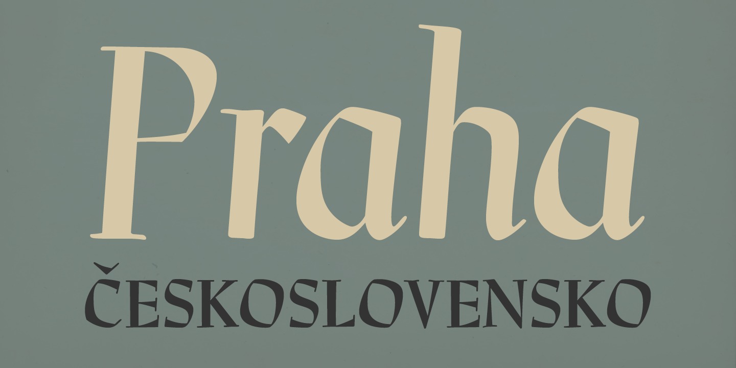P22 Preissig Calligraphic Regular Font preview