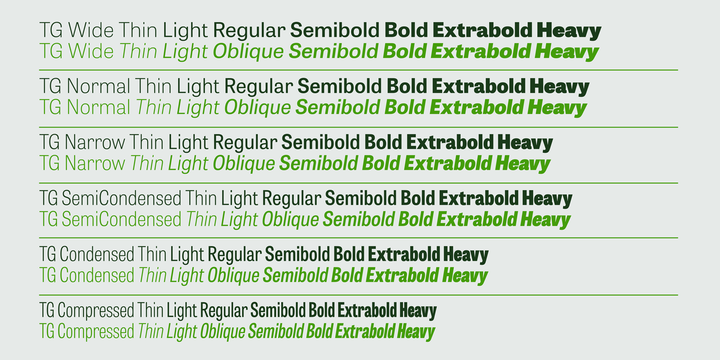 Tablet Gothic SemiBold Oblique Font preview