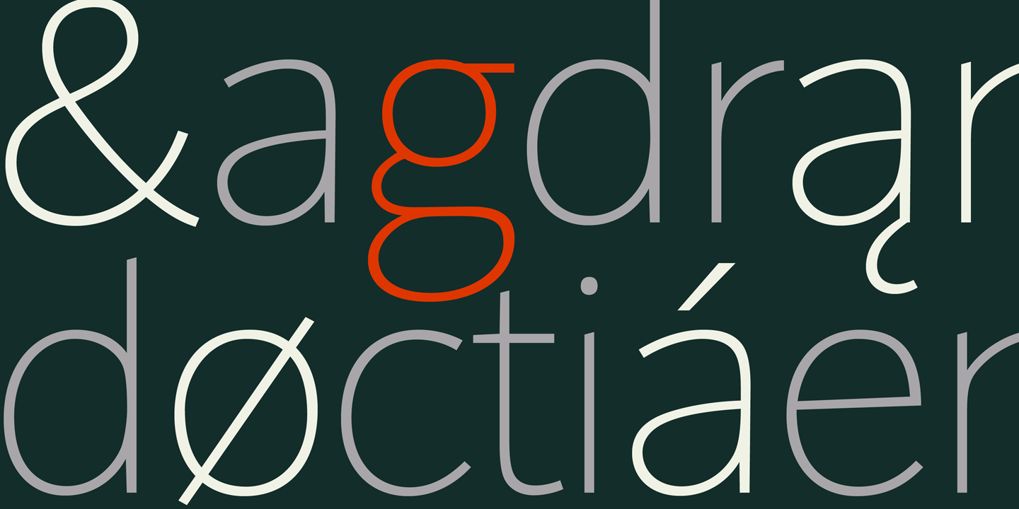 Sonus Extra Light Italic Font preview