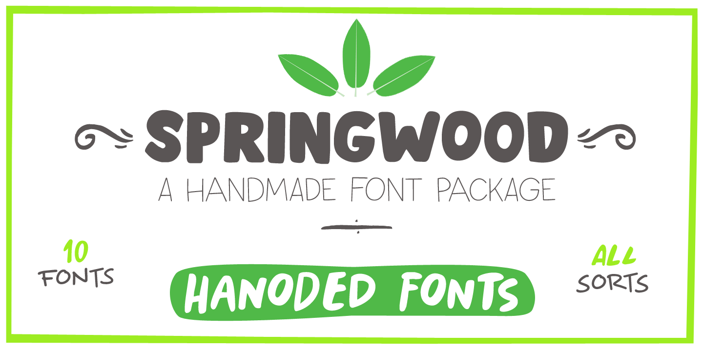 Springwood Font preview