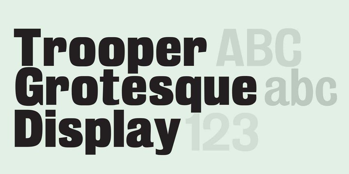 Trooper Grotesque Font preview