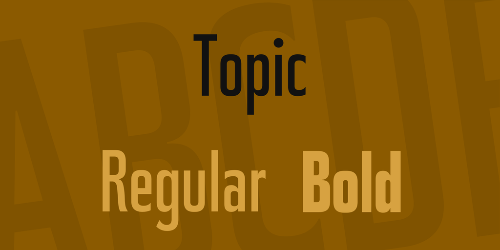 Topic URW Font preview