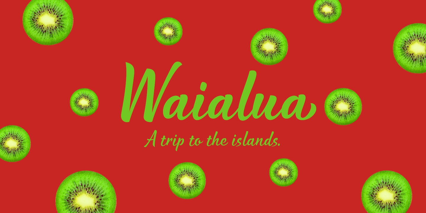 Waialua Font preview