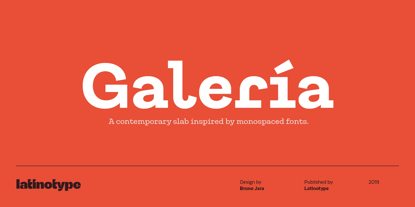 Galeria Font preview