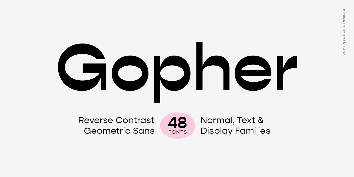 Gopher Display Font preview