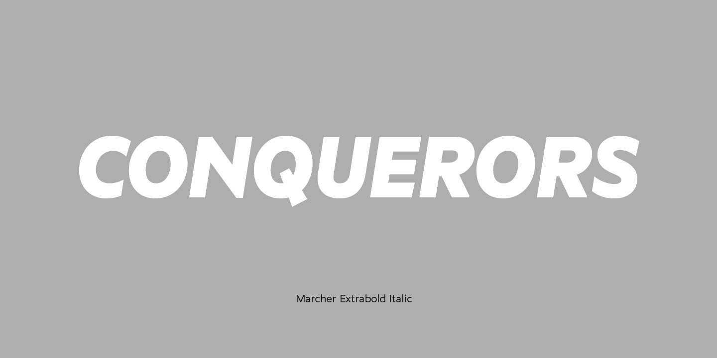 Marcher SemiBold Italic Font preview