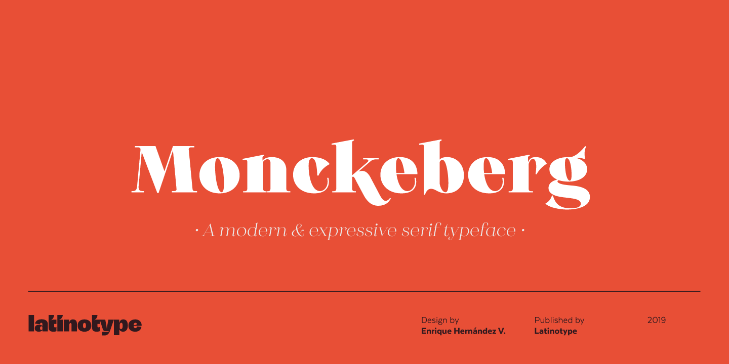Monckeberg Font preview