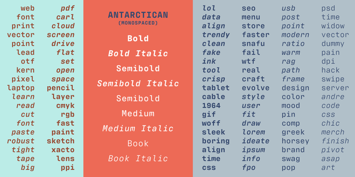 Antarctican Headline Book Font preview
