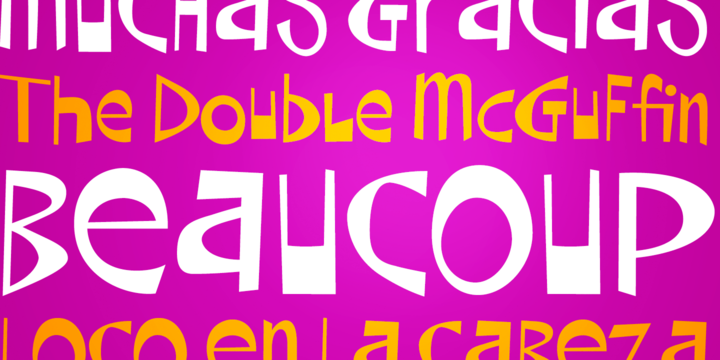 Beaucoup PB Font preview