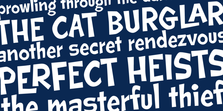 Cat Burglar PB Regular Font preview