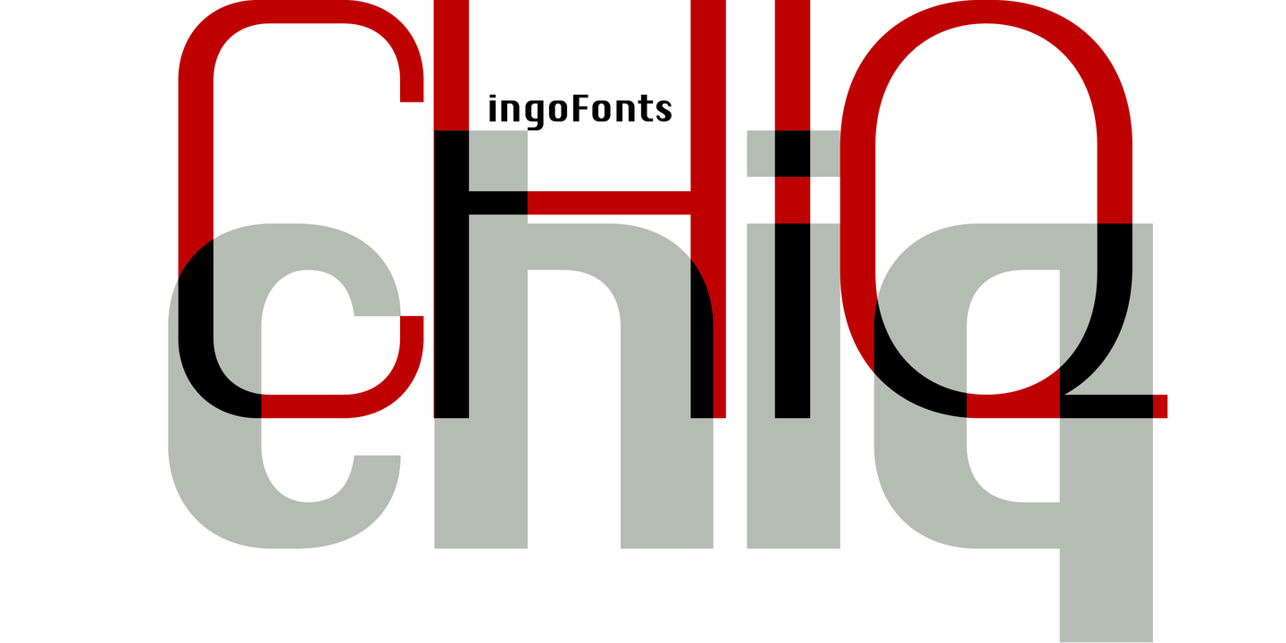 Chiq Pro Font preview