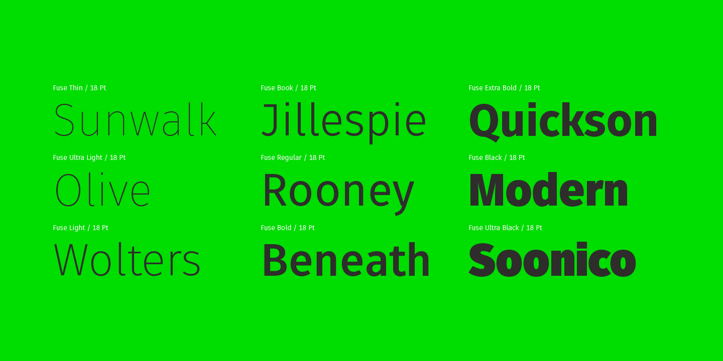 Fuse Italic Font preview