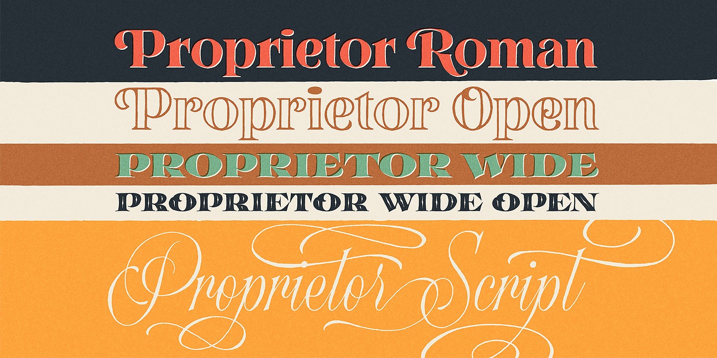 Proprietor Icons Font preview