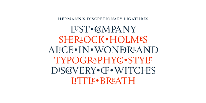 Hermann Black Font preview