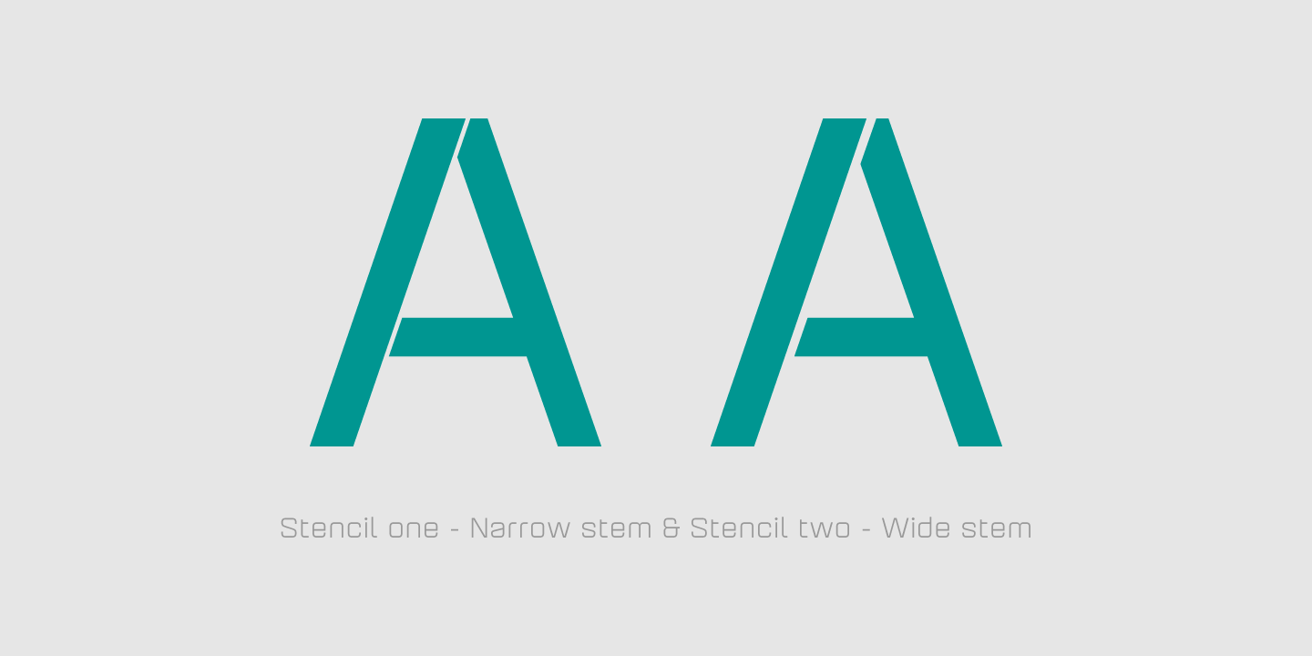 Aguda Stencil 2 Regular Font preview