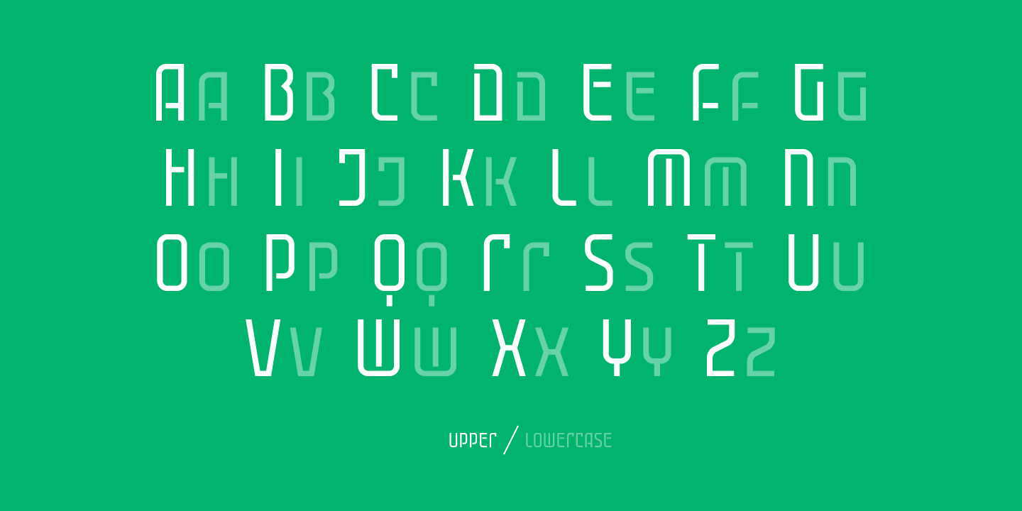 Cuantica Outline Font preview