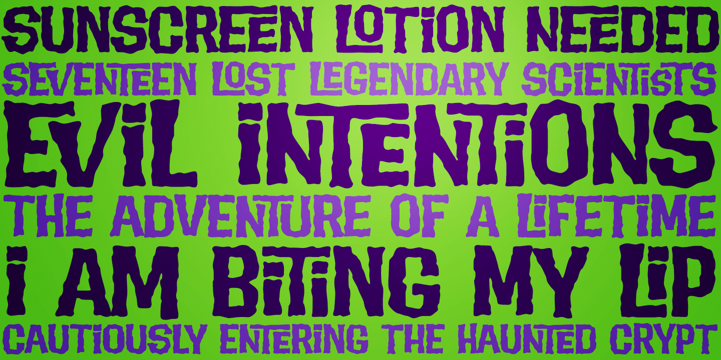 Evil Intentions PB Font preview