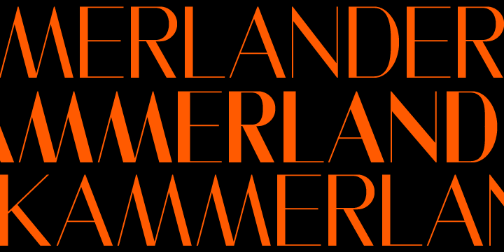 Kammerlander Bold Font preview