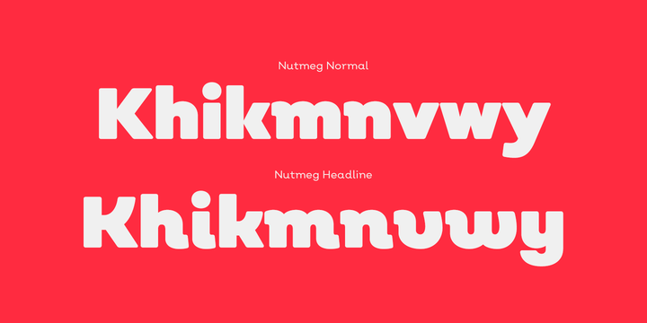 Nutmeg Light Font preview