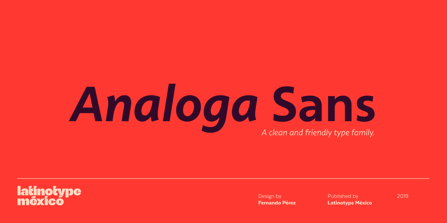 Analoga Sans Font preview