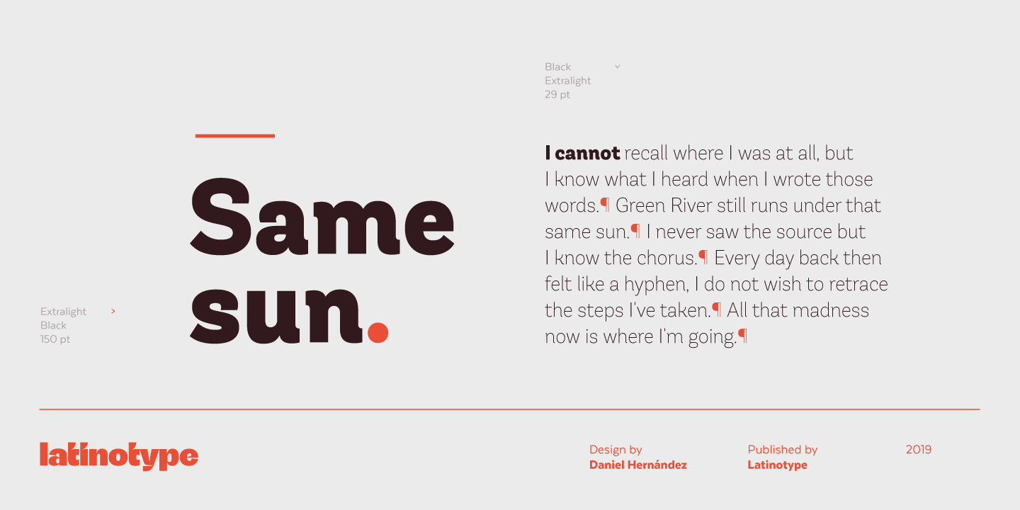 AndesNeue Medium it Font preview
