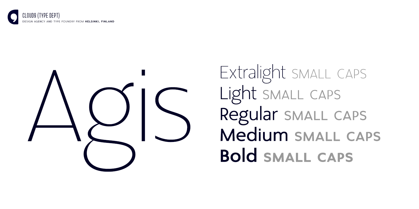 Agis Font preview
