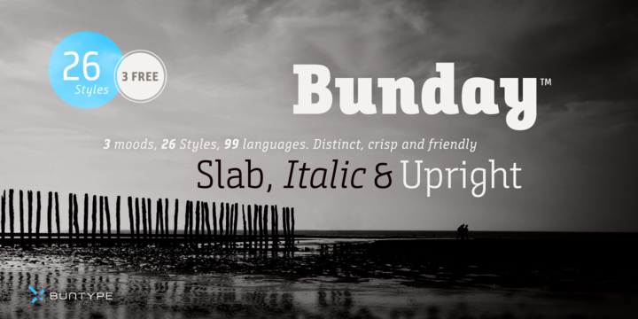 BundaySlab Font preview