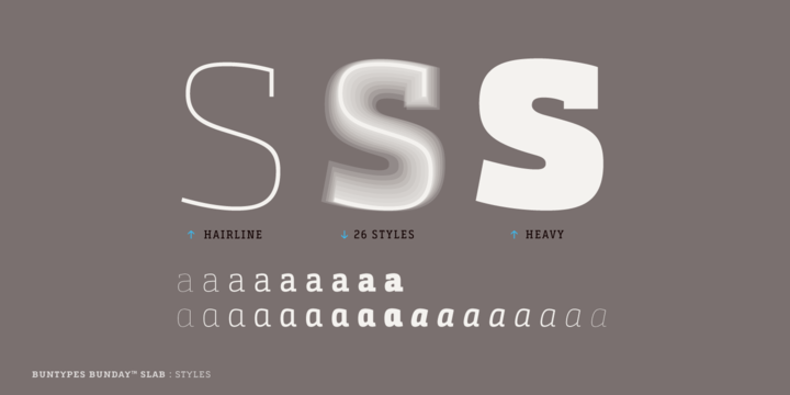BundaySlab Semi Light Font preview