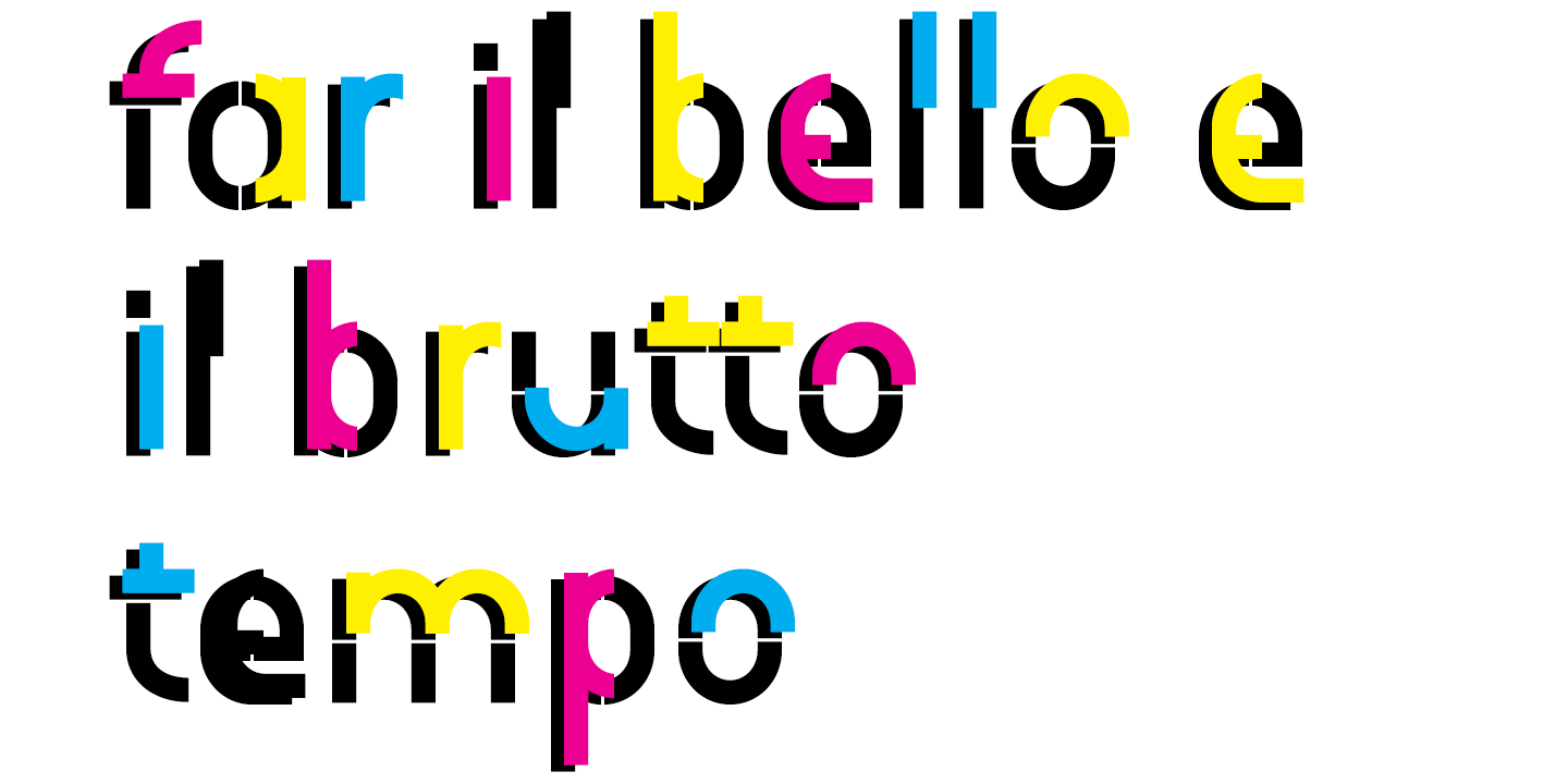 Brutto Half Font preview