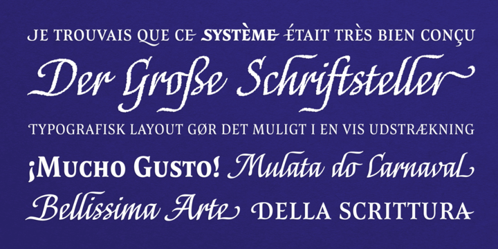 Capellina Rough Font preview