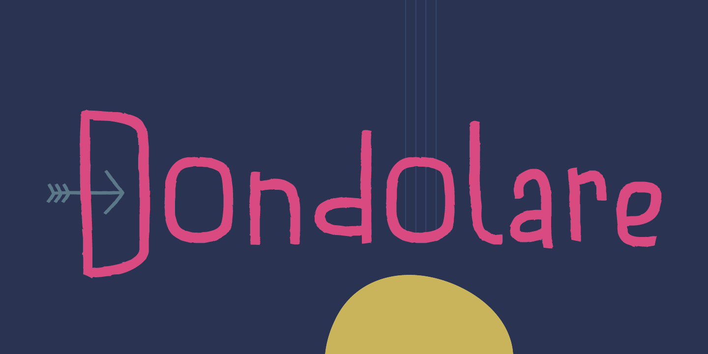 Dondolare Font preview