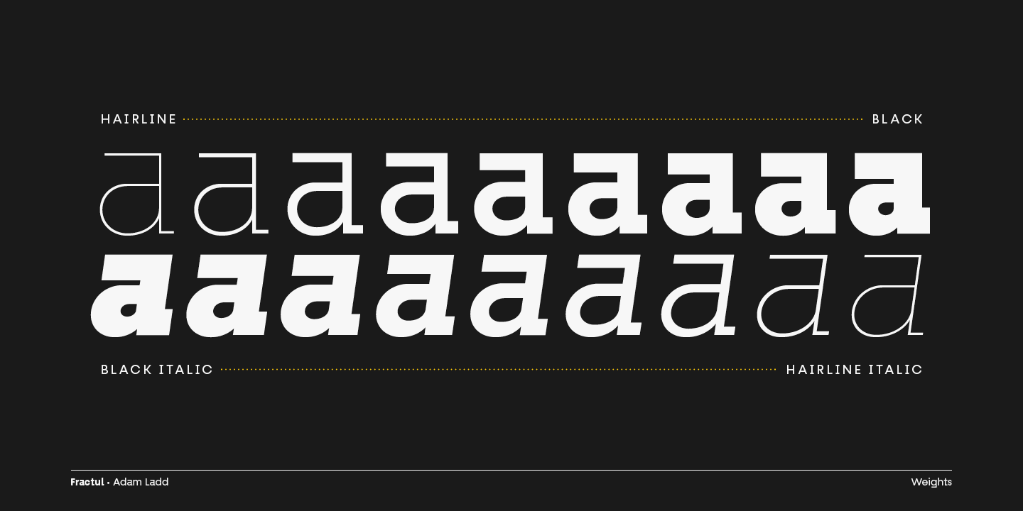 Fractul Extra Bold Font preview