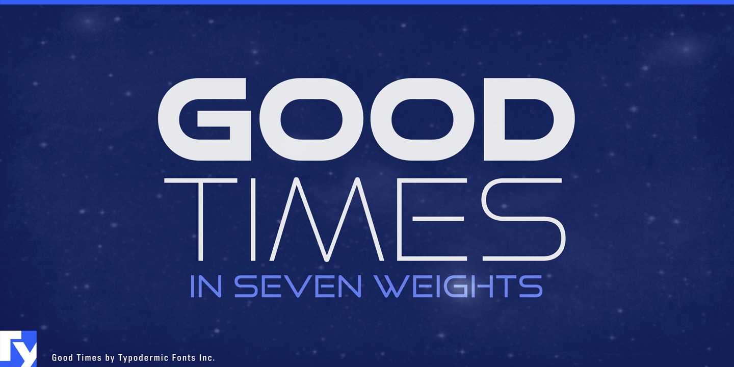 Good Times Font preview