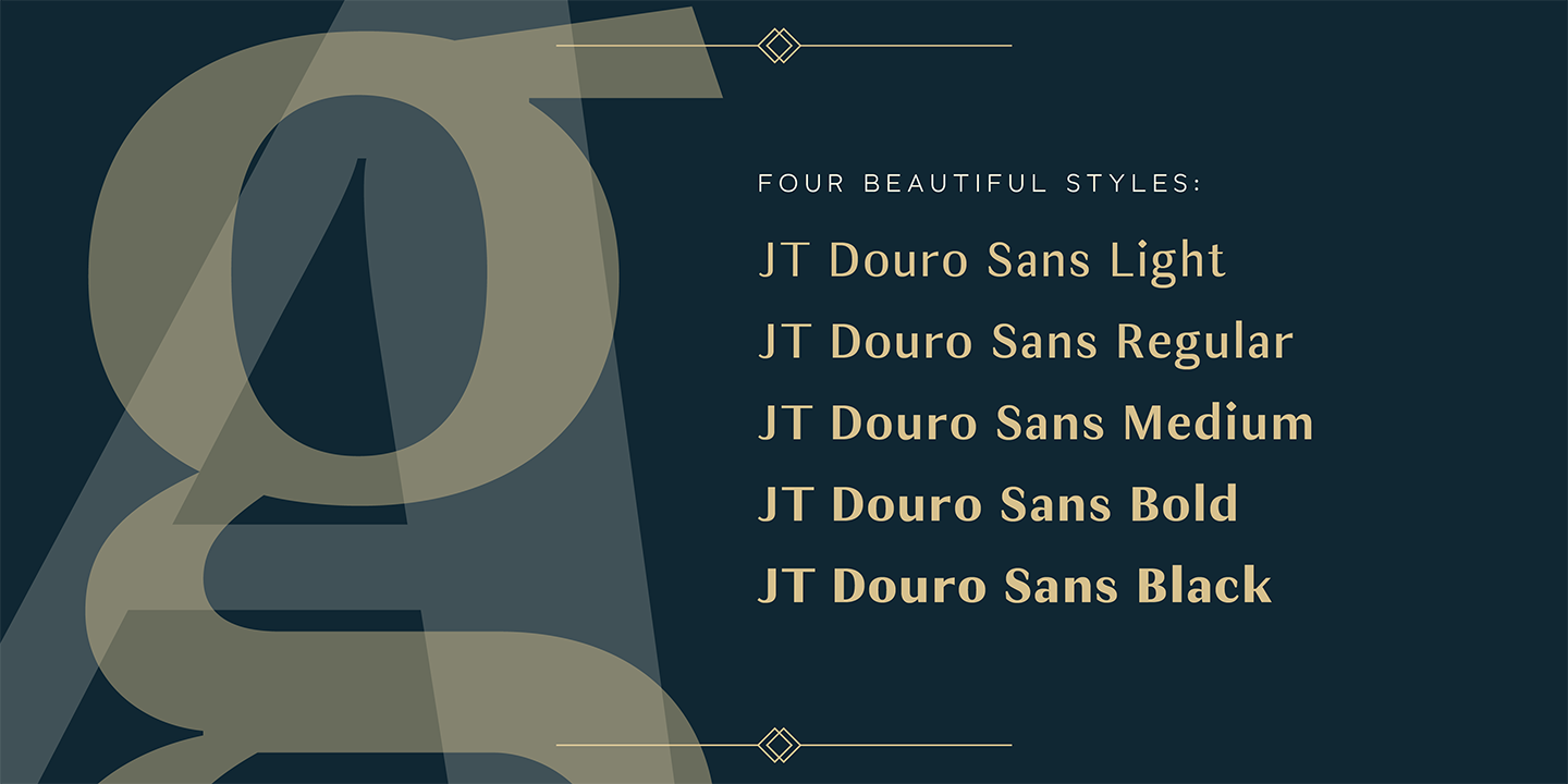 JT Douro-Sans Medium Italic Font preview