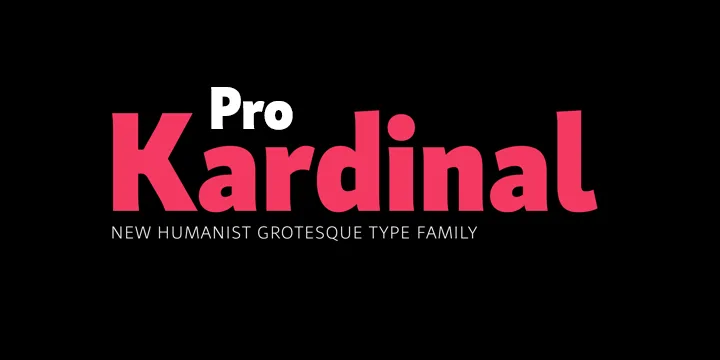 Kardinal Pro Font preview