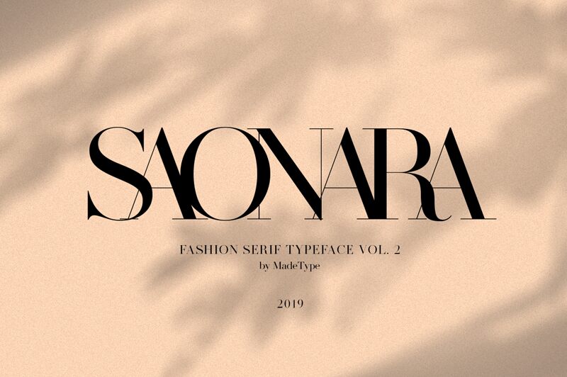 Saonara Font preview