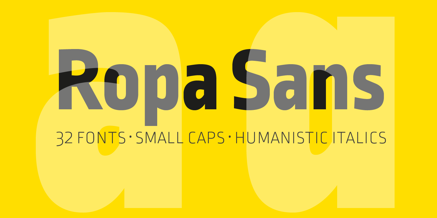 Ropa Sans Pro Font preview