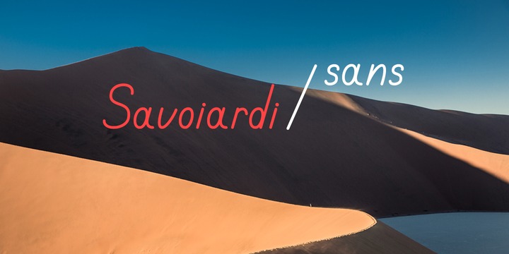 Savoiardi shadow script Font preview