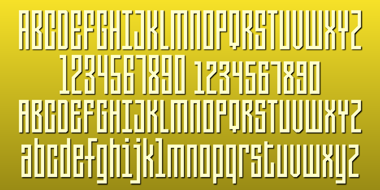 Severe Lower Case Font preview