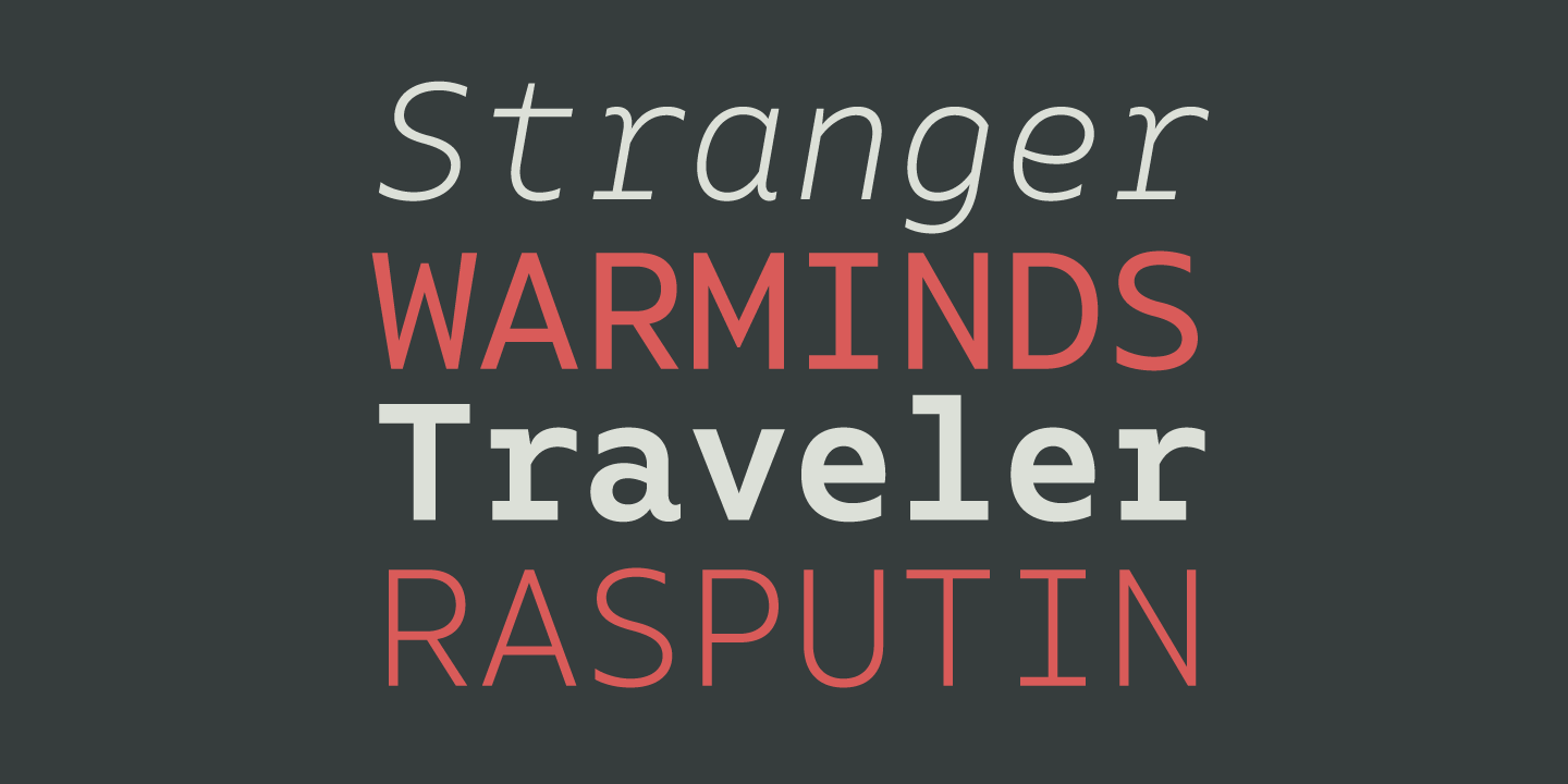 Native Italic Font preview
