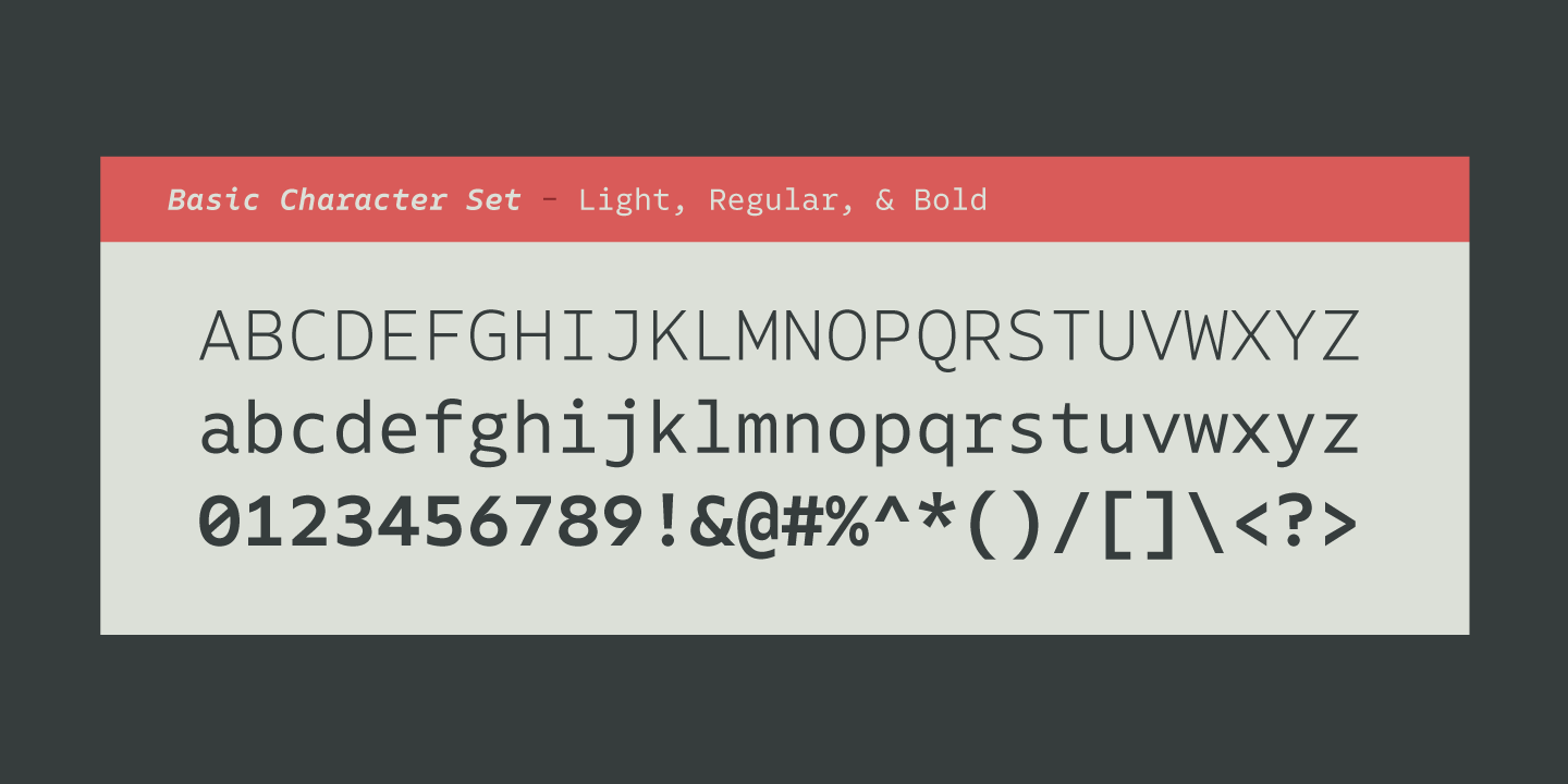 Native Light Font preview