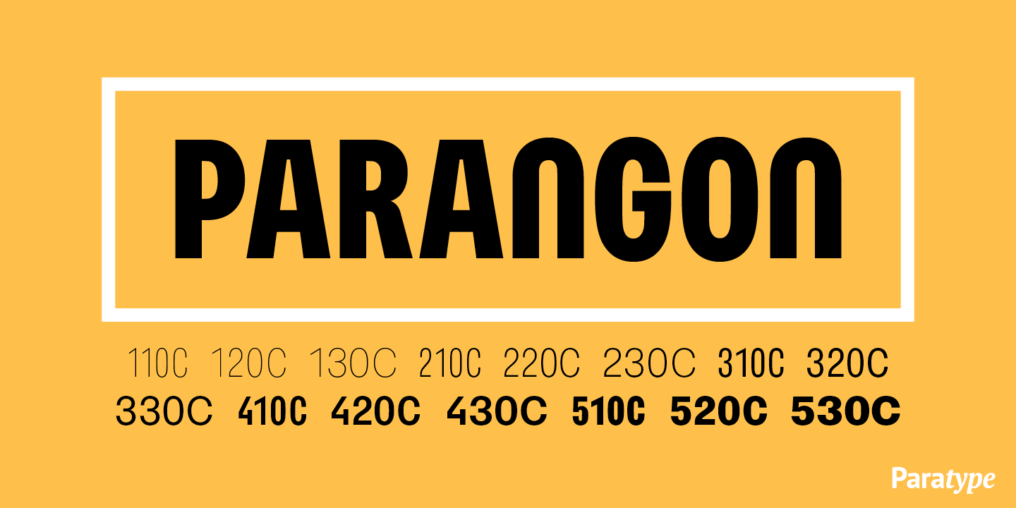 Parangon Font preview